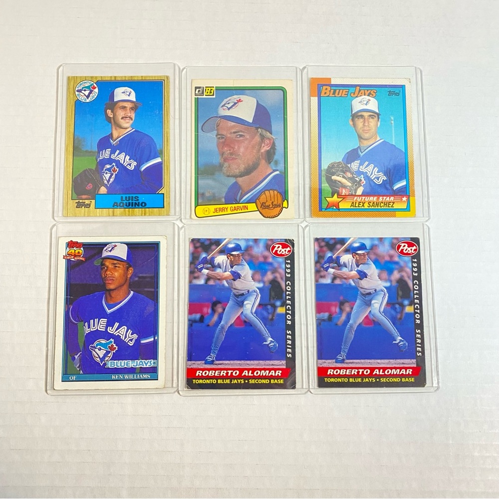 Blue Jays Baseball Cards Lot of 6